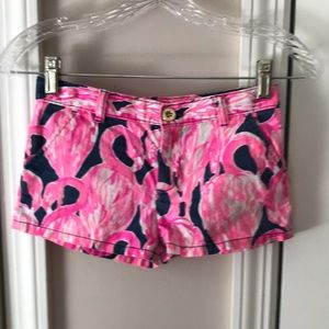 Lilly Pulitzer flamingo shorts